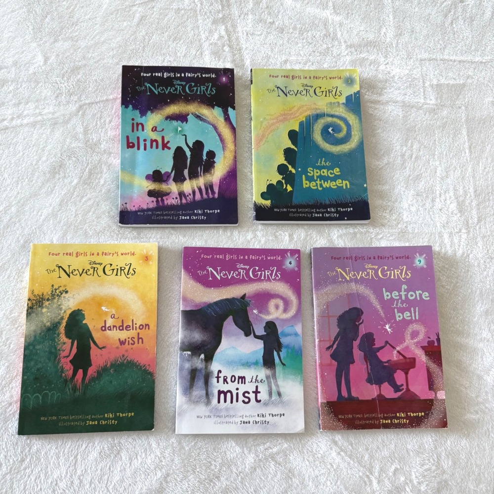 Disney Never Girls Book Lot Kiki Thorpe 1 2 3 4 9 Chapter Books‎ Paperback